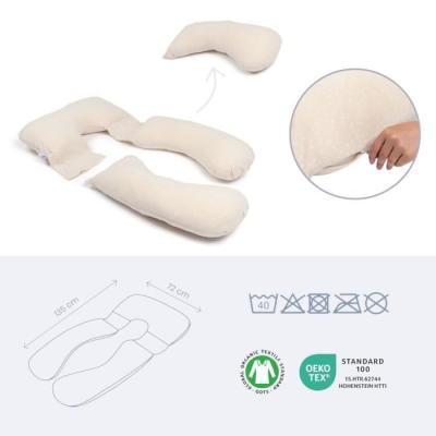 Coussin de Grossesse et d'Allaitement Maxxy XXL - Confort Ultra - Beige