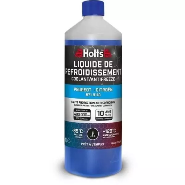 Liquide de Refroidissement - HOLTS - HAFR0001B - Dédié Peugeot-Citroën B71 5110 1L