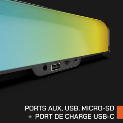 Barre de son gaming - NOVA GAMING - Ursae - LED RGB - Noir Barre de son gaming - NOVA GAMING - Ursae - LED RGB - Noir