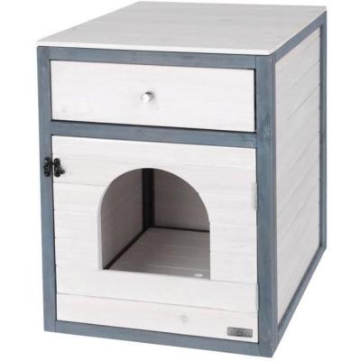 Armoire pour chat KERBL Ida Blanc/Bleu 58x45x60cm