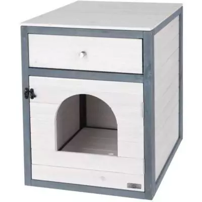 Armoire pour chat KERBL Ida Blanc/Bleu 58x45x60cm