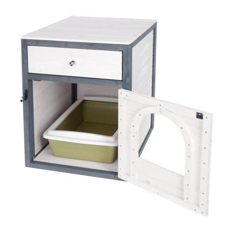 Armoire pour chat KERBL Ida Blanc/Bleu 58x45x60cm