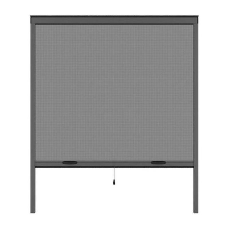 Moustiquaire fenêtre L125xH145 cm gris anthracite