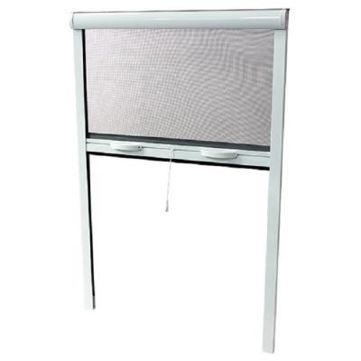 Moustiquaire de fenêtre L125 x H145 cm - Aluminium laqué blanc