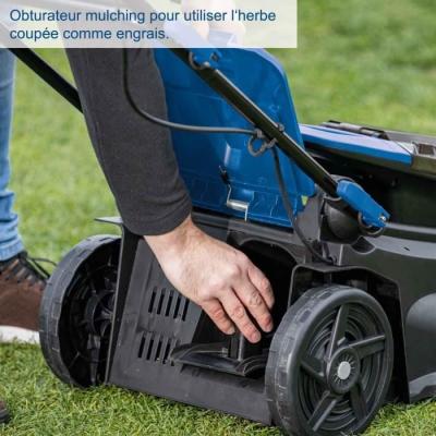 Tondeuse sans fil BC-MP380-X - coupe 38cm + mulching + ramassage
