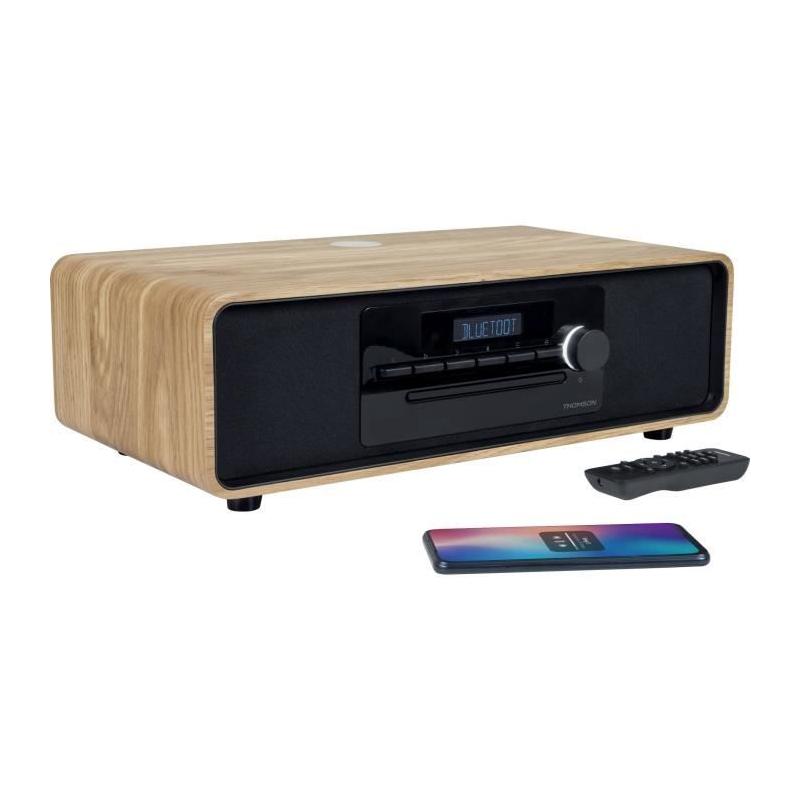 Micro-chaîne Bluetooth THOMSON Noir 60W - Radio FM/CD/MP3/USB/Induction