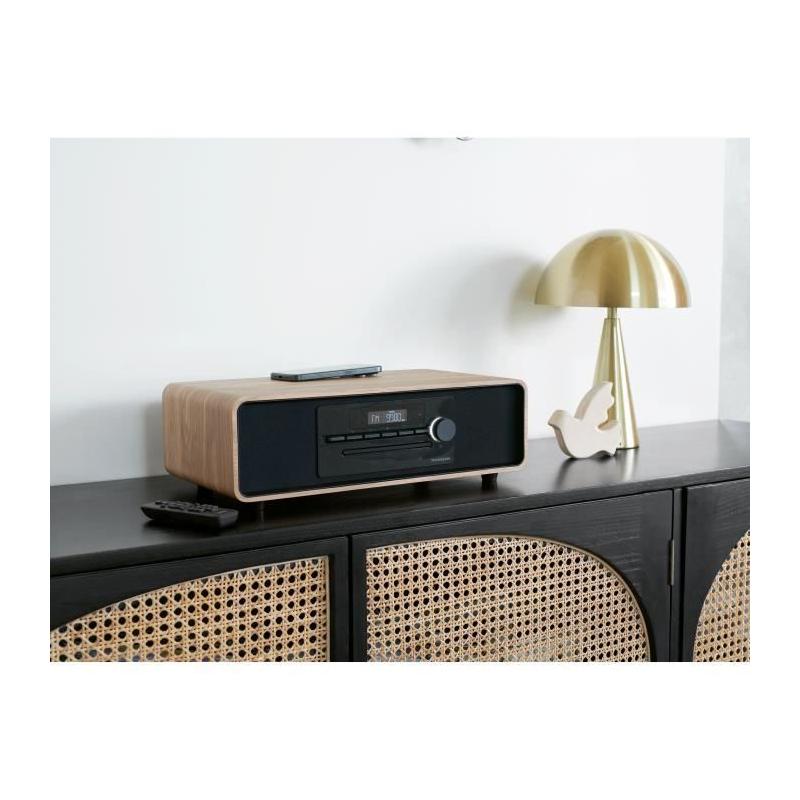 Micro-chaîne Bluetooth THOMSON Noir 60W - Radio FM/CD/MP3/USB/Induction