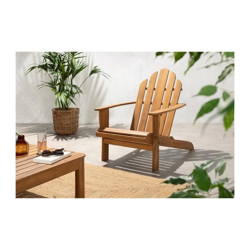Fauteuil de jardin pliable en bois d'Acacia FSC - Compact et élégant