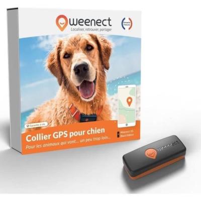 Traceur GPS pour Chien - Weenect XS (Black Edition 2023) - Idéal pour la chasse