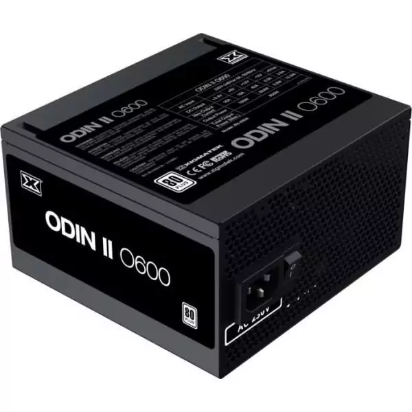 Alimentation PC - XIGMATEK - Odin II O600 - 600W - 80Plus - Non modulaire - Ventilateur 120mm - Noir