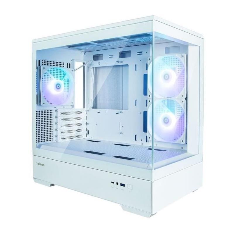 Boitier PC ZALMAN P30 Blanc - Mini tour Micro-ATX LED A-RGB