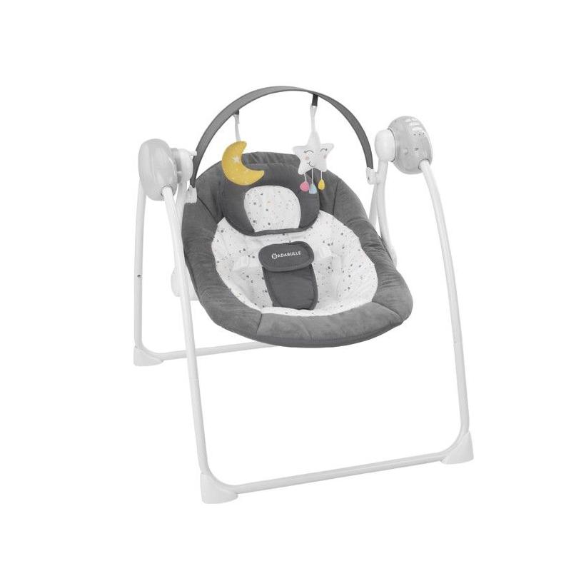 Badabulle Balancelle Electrique Confort Pliable Compact - Arche de jeux amovible