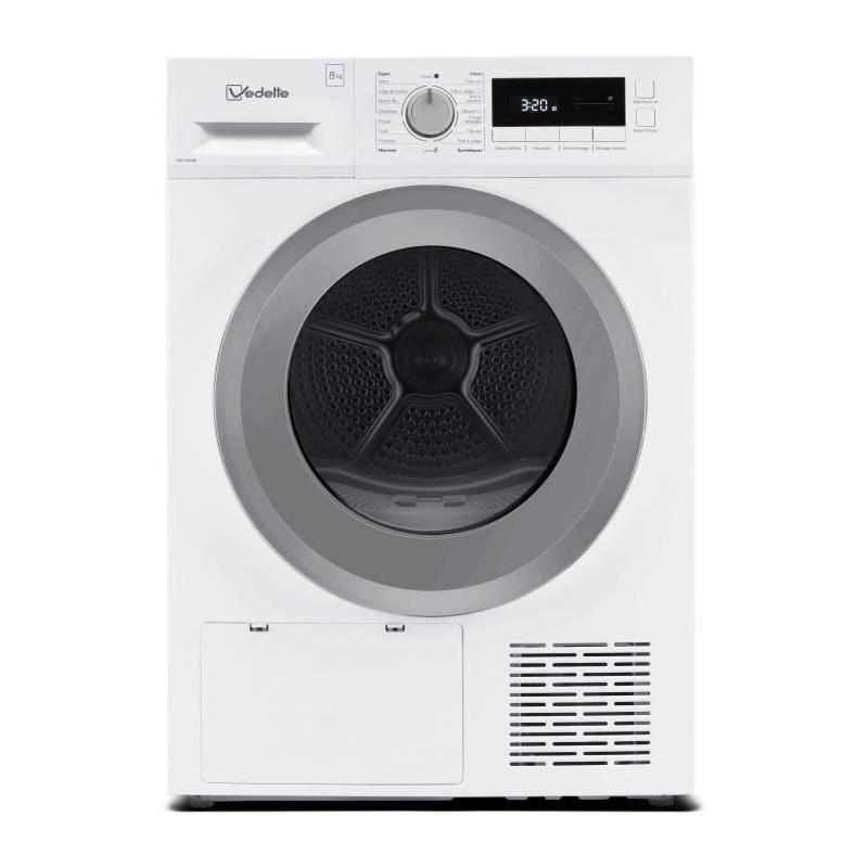 Sèche-linge pompe à chaleur VEDETTE VSF318HW - 8 kg - Blanc