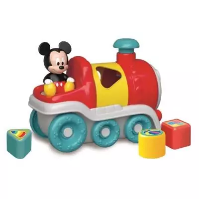 CLEMENTONI - Le train des formes de Mickey: jouet d'éveil ludique
