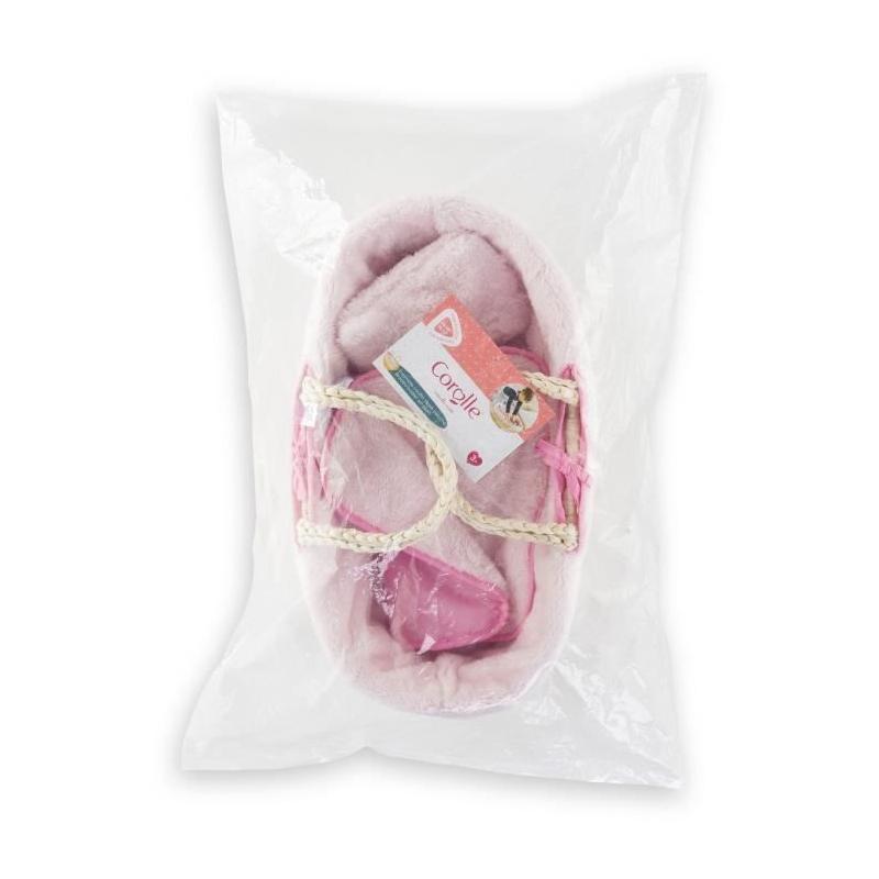 Accessoires poupons COROLLE - Couffin Peluche Rose - 36/42cm