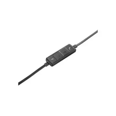 Casque filaire Logitech H650E - Micro stéréo gris Casque filaire Logitech H650E - Micro stéréo gris