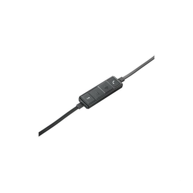 Casque filaire Logitech H650E - Micro stéréo gris
