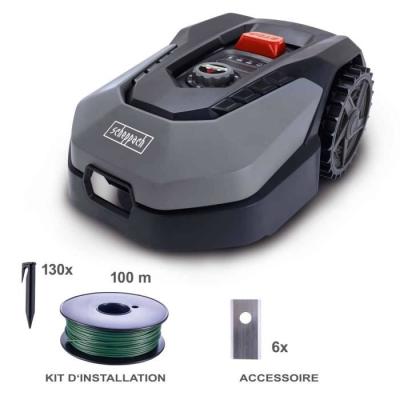 Tondeuse Robot Connectée Scheppach RoboCut L500 | 400m² | WiFi & Bluetooth