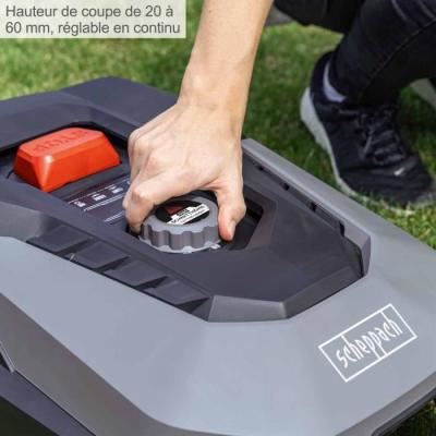 Tondeuse Robot Connectée Scheppach RoboCut L500 | 400m² | WiFi & Bluetooth