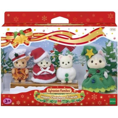 Poupée - SYLVANIAN FAMILIES - Coffret Noël - 4 figurines