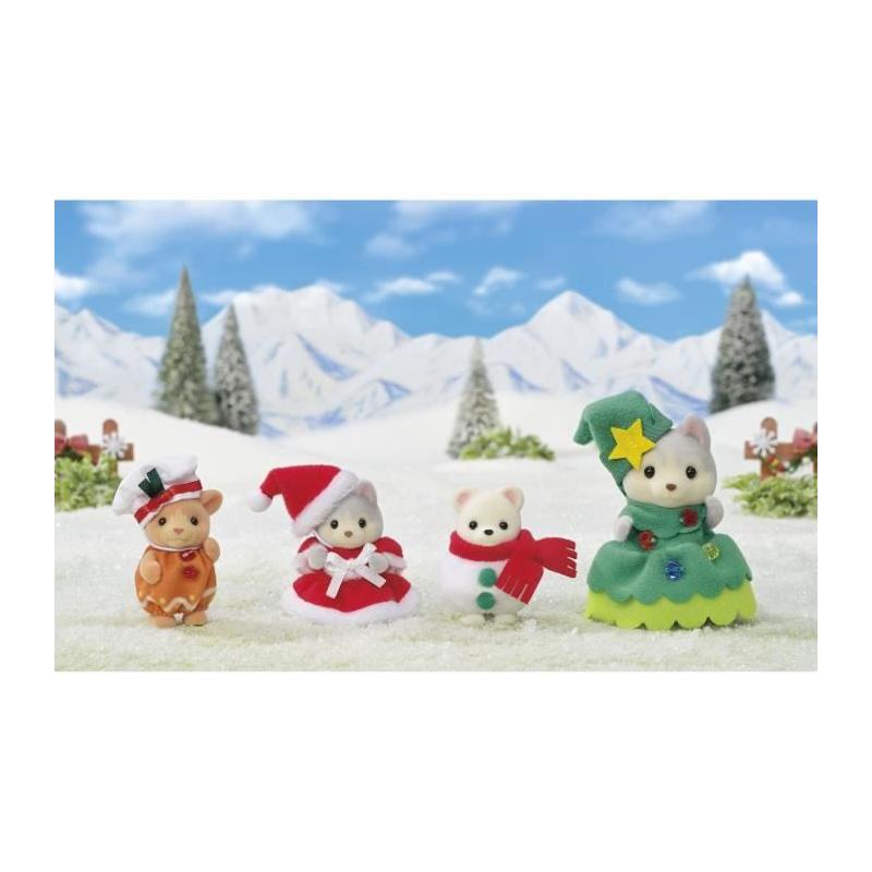 Poupée - SYLVANIAN FAMILIES - Coffret Noël - 4 figurines