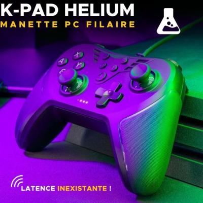 Manette Gamer Ultimate - THE G-LAB - K-PAD HELIUM - PC & PS - Noir