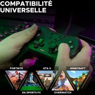 Manette Gamer Ultimate - THE G-LAB - K-PAD HELIUM - PC & PS - Noir