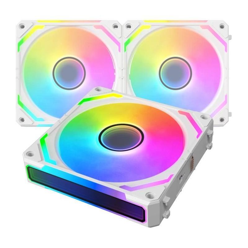 Ventilateurs PC XIGMATEK - Starlink Ultra Arctic (Blanc) - Pack 3x120mm ARGB