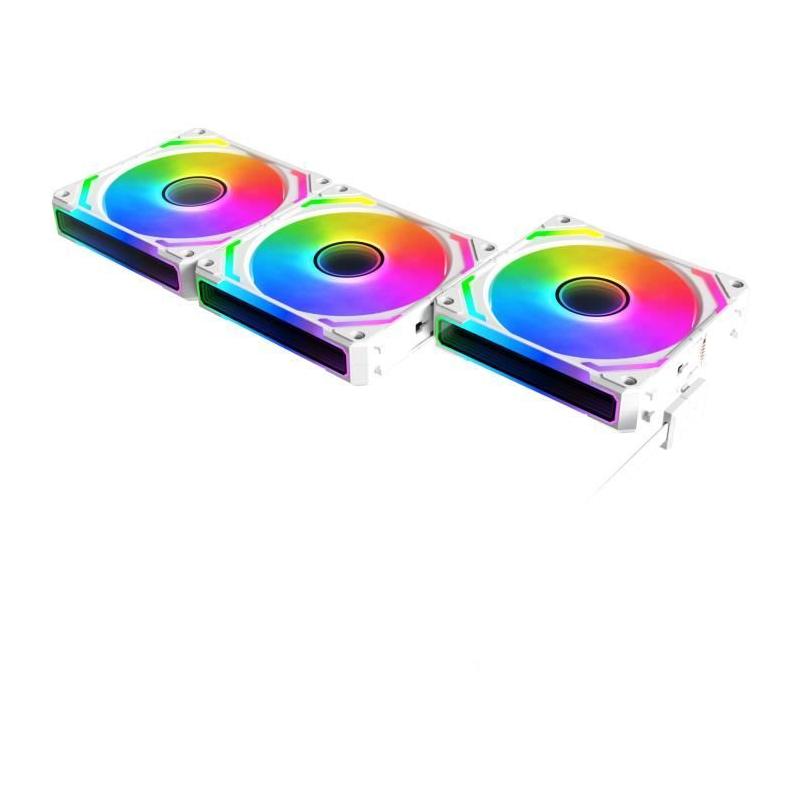 Ventilateurs PC XIGMATEK - Starlink Ultra Arctic (Blanc) - Pack 3x120mm ARGB