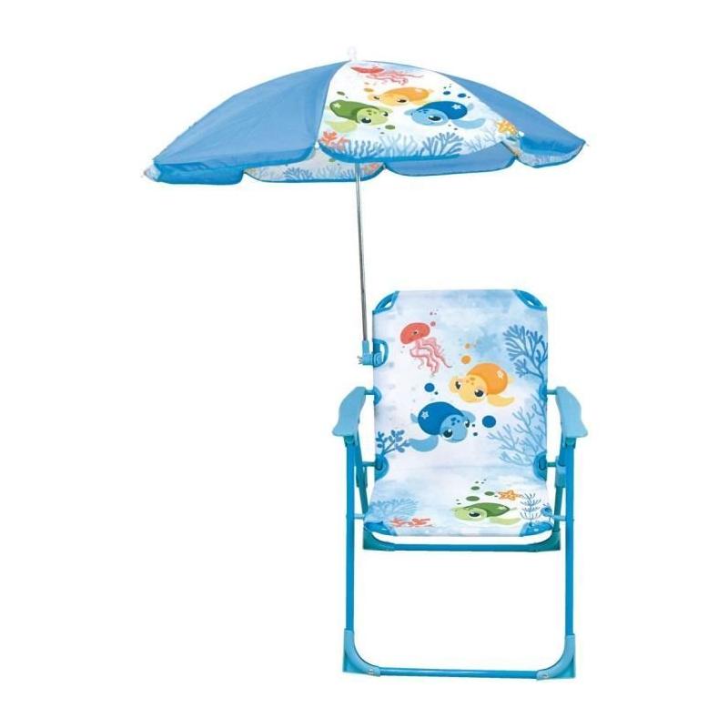 Maison de jeux FUN HOUSE - Chaise Tortue avec parasol pour enfant