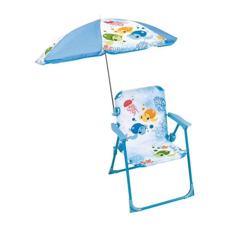 Maison de jeux FUN HOUSE - Chaise Tortue avec parasol pour enfant