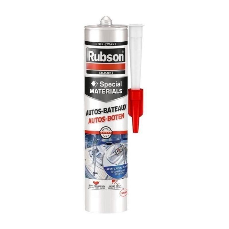 Mastic noir spécial auto-bateaux - 280ml - RUBSON : étanchéité optimale