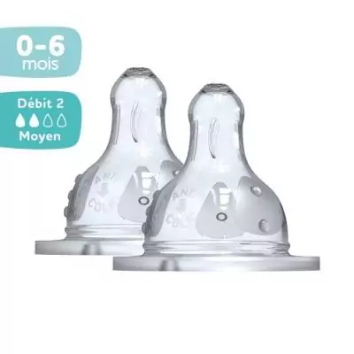 Biberon Dodie Initiation+ Anti-Coliques 3 Vitesses - Lot de 2 Tétines