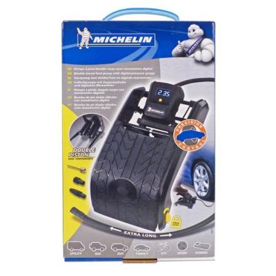 Pompe à Pied Double piston Michelin avec Manometre: Contrôleur de Pression