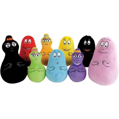 Coffret 9 Peluches Barbapapa 15 cm - JEMINI - Avec Barbapapa, Barbamama et leurs sept enfants