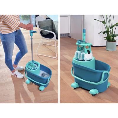 Ensemble balai serpillère avec seau essoreur et roulettes Clean Twist M Ergo Mobile 52121 Leifheit