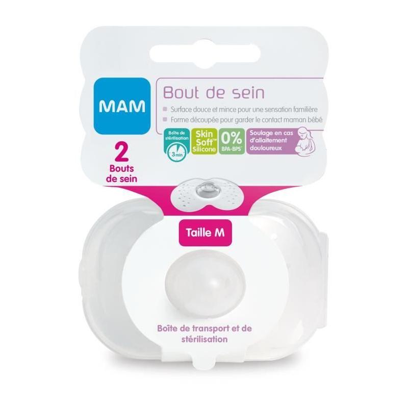 Protections mamelons MAM taille M - Lot de 2