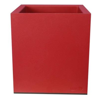 Bac à fleur RIVIERA Bac Granit - 40x40 cm - Rouge