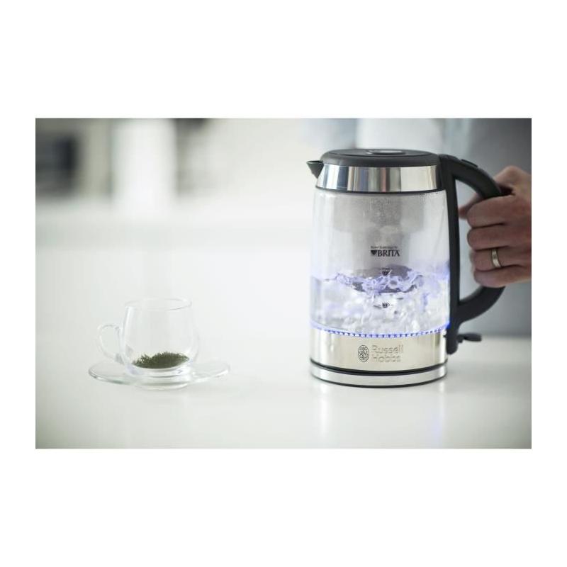 Bouilloire en Verre Filtrante 1L Clarity - RUSSELL HOBBS - 20760-57