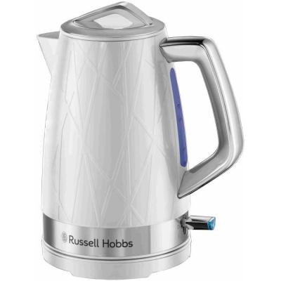 Bouilloire RUSSELL HOBBS - Structure Blanc - 2400 W - 1.7 L - Zones d'ébullition rapide