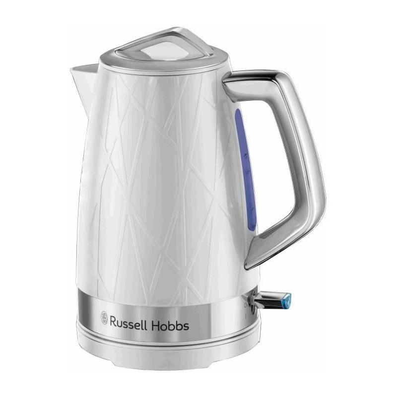 Bouilloire RUSSELL HOBBS - Structure Blanc - 2400 W - 1.7 L - Zones d'ébullition rapide