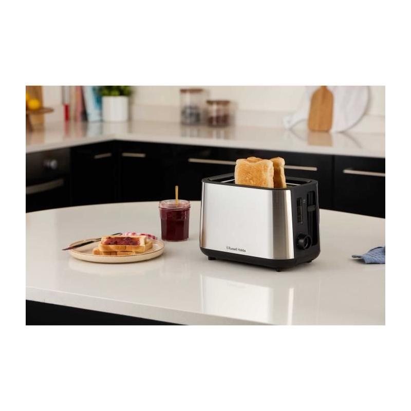 Grille-pain RUSSELL HOBBS HEATON - Design Inox - 2 fentes