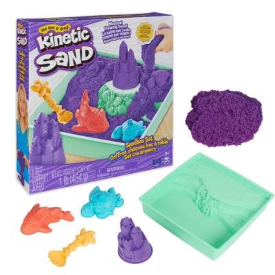 Coffret Château Bac à Sable 454G - Sable Naturel pour Créations Solidement Colorées