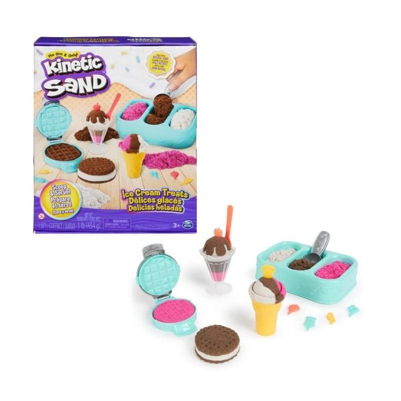 Coffret Kinetic Sand Délices Glacés - Facile à Modeler - 454g