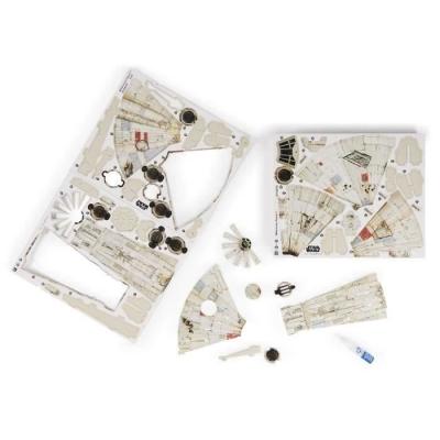 Maquette 4D du Faucon Millenium - Kit de Construction 48 cm