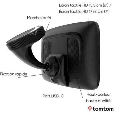 TomTom GO Superior 7: GPS Voiture 7 pouces - Traffic en temps réel - Services Premium 2 ans