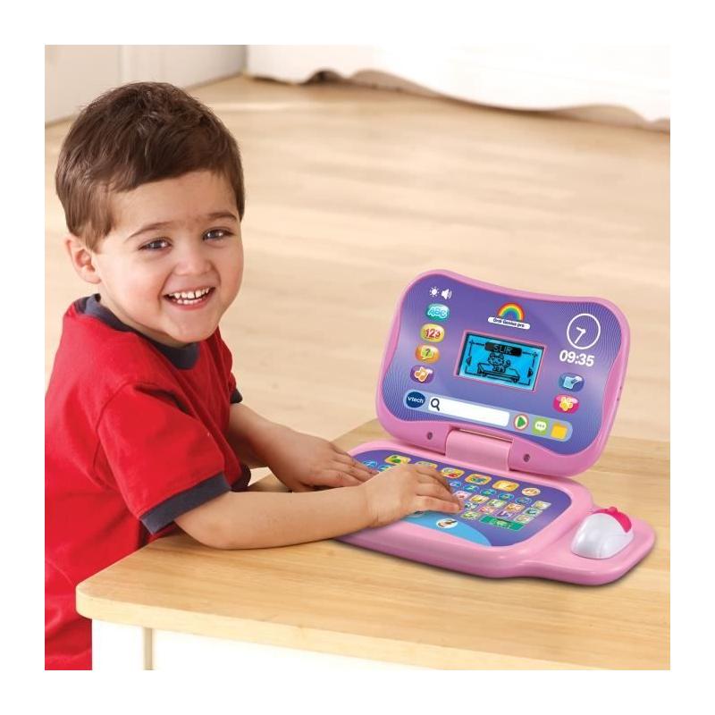 Ordinateur éducatif VTECH ORDI GENIUS PRO ROSE 3-7 ans - 20 activités