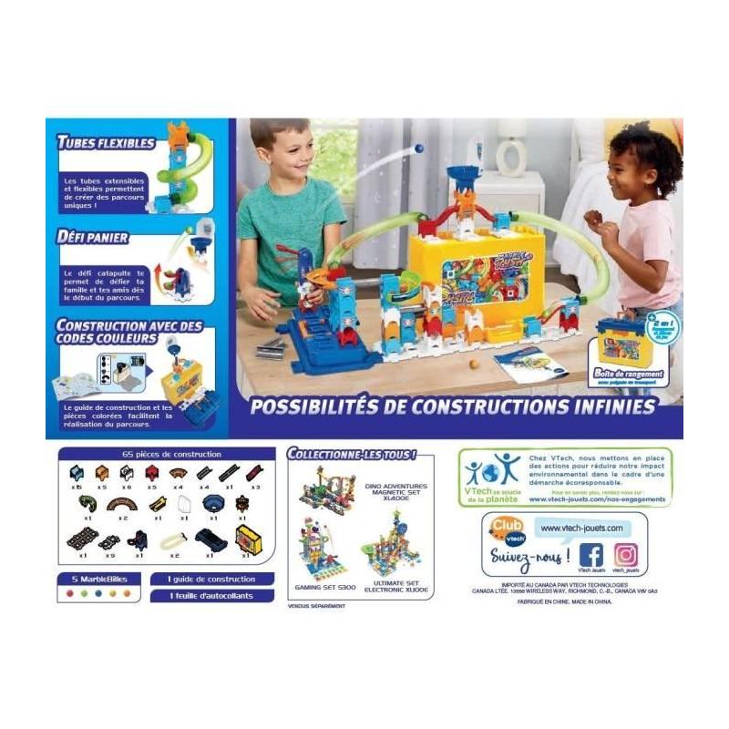 Toboggan à billes VTECH MARBLE RUSH - Boîte de construction et rangement