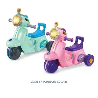 Porteur Scooter Interactif 3 en 1 Rose - VTECH Porteur Scooter Interactif 3 en 1 Rose - VTECH