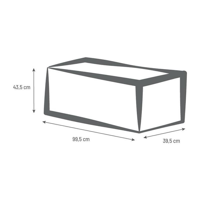 Bac à fleurs Volcania 100x40x40 cm - 97,6 L - Gris anthracite